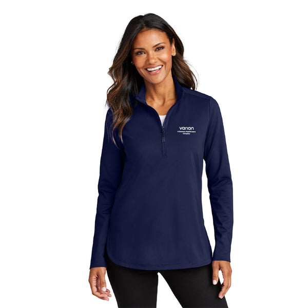 Ladies C-Free Double Knit 1/4 Zip Pullover