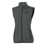 Ladies Pacific Heathered Fleece Vest