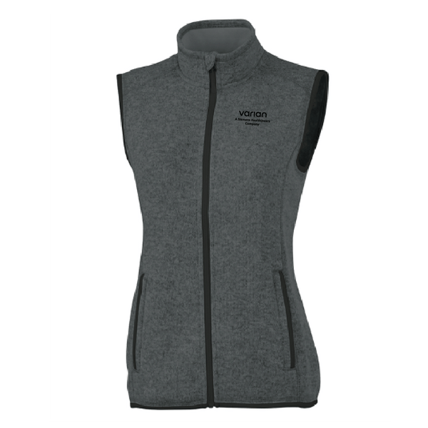 Ladies Pacific Heathered Fleece Vest