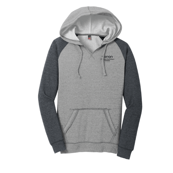 Ladies Lightweight Fleece Raglan Hoodie