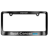 "Beat Cancer" Solid Brass License Plate Frame